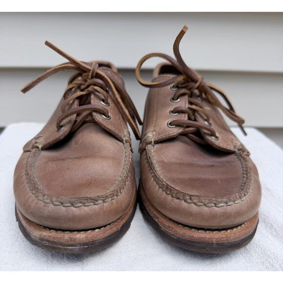 Rancourt & Co. Baxter Ranger Moc Shoe Heritage Natural Made in USA 12 D EUC
